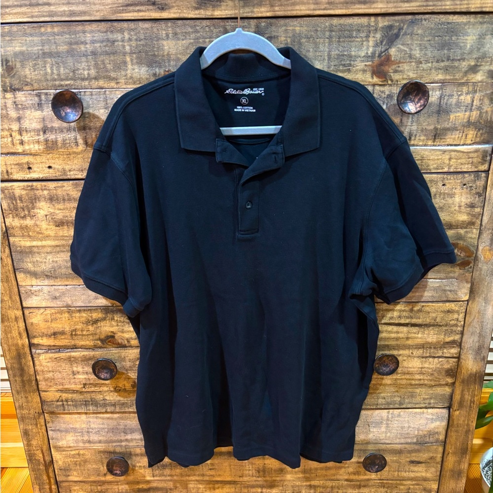 Eddie Bauer‎ Men's Black Polo Shirt